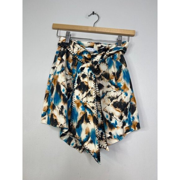NWT Hunter Bell Ashton Short Tie Waist Tie Dye High Waist Size: 0 - Picture 2 of 7